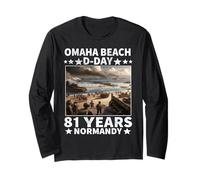 D-Day 81st Anniversary 2025 Normandy D-Day Omaha Beach 1944 Maglia a Manica