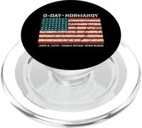 D-Day Normandia Omaha Utah Spiagge 48 stelle Bandiera americana invecchiata PopSockets PopGrip per MagSafe