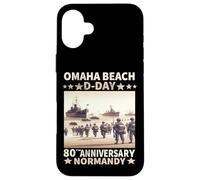 D-day Omaha Beach 1944 Normandy D-day 80th Anniversary Custodia per iPhone 16 Plus