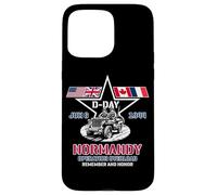 D-Day Star Flags Normandia Operazione Overlord Giugno 6, 1944 Custodia per iPhone 15 Pro Max