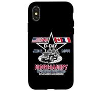 D-Day Star Flags Normandia Operazione Overlord Giugno 6, 1944 Custodia per iPhone X/XS