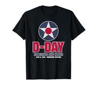 D-Day US Roundel Ricorda e onora le spiagge della Normandia Maglietta