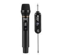 D Debra Microfoni Wireless UHF 30 Canali, Mic a Mano Metallo Ricaricabile Typ-C con 50m Portata per Karaoke Casa e Chiesa