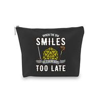 D Dragons Dice Pouch When The DM Smiles It's Already Too Late D & D Borsa per accessori, Nero , moderno
