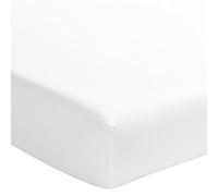 D-Essix 68-10001-522013 SXU Lenzuolo Pianura Raso di Cotone, Bianco, 120 x 190 cm