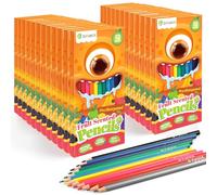 D-FantiX Confezione da 24 matite colorate profumate alla frutta, set di matite colorate pre-temperate per bambini e studenti, ottimo regalo per premi in onazioni, bomboniere, forniture per il