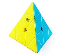 D-FantiX QYTOYS Qiming Pyramid Speed Cube Stickerless Triangle Cube 3x3 Puzzle