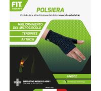 D.FENSTEC Srl Polsiera Fit Therapy nero con tecnologia FIR, taglia M
