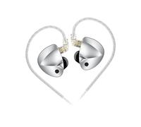 (D-Fi Silver SENZA MIC) Cuffie HiFi con monitor in-ear a 4 livelli KZ D-Fi e interruttore di sintonizzazione