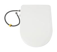 D-Form - Sedile WC per WC con bidet integrato, per WC e sedile anteriore e posteriore, design non elettrico, con filtro e schermo per lo sgabello con fori da 4,5 a 6,4