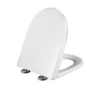 D forma sedile del gabinetto morbido ravvicinata di rilascio rapido sedile facile pulizia facile installazione fissaggio top sedile del bagno in plastica con cerniere regolabili, a forma di d, 02c