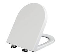 D forma sedile del gabinetto morbido ravvicinata di rilascio rapido seggiolino facile pulizia facile installazione fissaggio top sedile del bagno in plastica con cerniere regolabili, a forma di d,