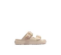 D. Franklin Sandali Aperte da Donna con Fibbia Regolabile Vibe Beige - Sandali sportivi bassi e comodi per l'estate - Taglia (41) - Modello Buckle