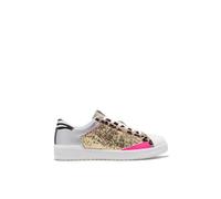 D. Franklin - Sneakers Casual da Donna Court V2 Tennis Basic Glitter Gold/Leo - Scarpe Eleganti da Donna - Moda Casual - Taglia (36) - Modello Court v2