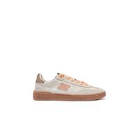 D. Franklin Sneakers da Donna Modello Rebel Mesh Bianco Sporco con Dettagli Arancioni - Scarpe Eleganti da Donna - Moda Casual - Taglia (37)