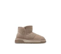 D.Franklin Stivali da Donna in Camoscio con Fodera Interna Atlas Marrone Chiaro - Stivali per Donna - Moda casuale - Taglia (38) - Modello bomb