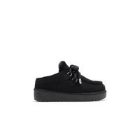 D.Franklin Zoccolo da Donna in Pelle con Fodera in Pelo Nordic Clog Nero - Stivali per Donna - Moda casuale - Taglia (39) - Modello nordic