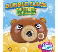 D-fun- D-Kidz Bubble Game Animal Click Orso, Sparabolle con 2 Ricariche, DIP76655