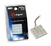 D-Gear 1189198 Lampadina Pannello 16 LED, Bianco, 35 x 35 mm