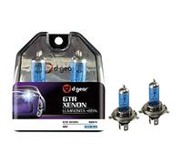 D-Gear 1193318 Lampadine GTR H4 60/55W +85%, Azzurro, 2 Pezzi