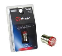 D-Gear 1202467 Lampadina Ba15S a LED RX, Rosso, 12 V