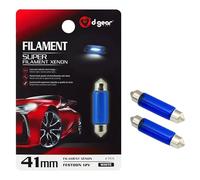 D-Gear 1202488 Lampadina Siluro 12V, Bianco, 2 Pezzi, 10 x 41 mm