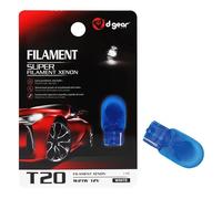 D-Gear 1202494 Lampadina T20 a Filamento 12V 21W, Bianco