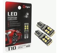 D-Gear 1519808 Lampadina T10 a Led T10 Led Radiator Canbus Xenon, Bianco, 12V