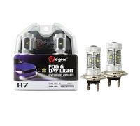 D-Gear 1522483 H7 Lampadine Cree Led Fog and Day Light, 12V, Platino Bianco, Confezioni da 2