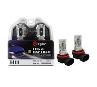 D-GEAR Lamp. H11 Cree FogLight 12V 6500K Bia 2p