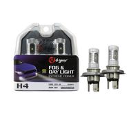 D-GEAR Lamp. H4 Cree FogLight 12V 6500K Bia 2pz