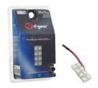 D-GEAR Lamp.Pannello 8 LED 15x35 mm blu 1pz