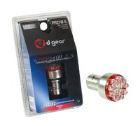 D-GEAR Lamp.PR21W-5 12LED 2contatti rosso 1pz