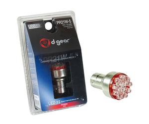 D-GEAR Lamp.PR21W-5 12LED 2contatti rosso 1pz