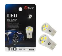 D-GEAR Lamp.T10 3LED 12V bianco 2pzs