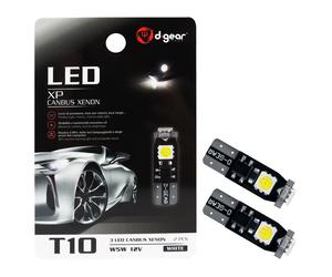 D-GEAR Lamp.T10 Canbus 3 LED 12V bianco 2pz
