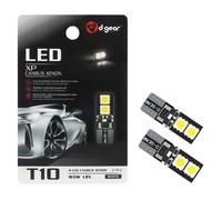 D-GEAR Lamp.T10 Canbus 4 LED 12V bianco 2pz