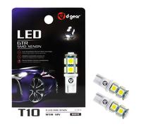 D-GEAR Lamp.T10 SMD 9 LED 12V bianco 2pz