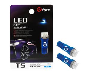 D-GEAR Lamp.T5 SMD 1 LED 12V blu 2pz