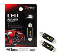 D-GEAR Lampadina a siluro a LED Siluro SV41 LED Radiator Canbus Xenon 12V 2 Pezzi