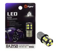 D-GEAR Lampadina per Auto Attacco BAZ15D Led per Luce Posizionamento Posteriore