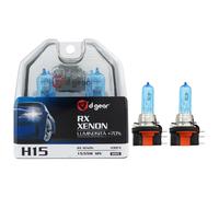 D-GEAR LAMPADINE H15 55W 4300K BIANCO SOSTITUZIONE LAMPADA ALOGENA 2 LAMPADINE