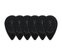 D-Grip Plettro - Janicek Nylonpicks - Forma Balcanica - per strumenti etno-folk Mandolino, Bouzouki, Balalaika - 1,00 mm Nero - Confezione da 6 - con superficie strutturata antiscivolo