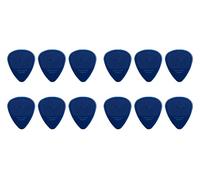 D-Grip Plettro - Janicek Nylonpicks - Forma standard 351 - 1,30 mm Blu scuro - Confezione da 12 - con superficie strutturata antiscivolo - prodotto in Repubblica Ceca