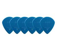 D-Grip Plettro - Janicek Nylonpicks - Jazz A-piccola forma - 1,18 mm Blu Oceano - confezione da 6 - con superficie strutturata antiscivolo - prodotto nella Repubblica Ceca
