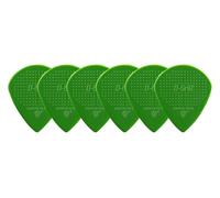 D-Grip Plettro - Janicek Nylonpicks - Jazz C-grande forma - 1,00 mm Verde - confezione da 6 - con superficie strutturata antiscivolo - prodotto nella Repubblica Ceca