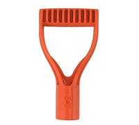 D Grip Shovel Handle Replacement | 32mm Inner Diameter Plastic Spade Handle for Snow Shovel/Digging/Raking | Sturdy & Secure Grip, 100g Lightweight (Orange)