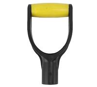 D - Grip Shovel Handle Replacement | 32mm Inner Diameter PVC & Silicone Grip | Ergonomic Snow Shovel Handle for Digging/Raking/Mud Removal | Secure Grip Tool Reinforcement (Yellow Black)