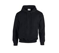 D&H CLOTHING UK Premium Adulto Unisex Premium XS-6XL Pullover Heavy Blended Felpa con cappuccio in pile da lavoro Felpa con cappuccio Top Plain BNW Unisex, Nero , XXL