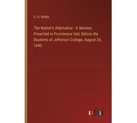 D H Riddle The Nation's Alternative (Tascabile)